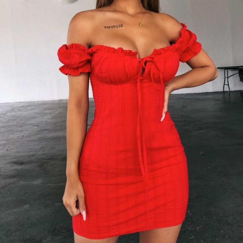 Off the shoulder dress